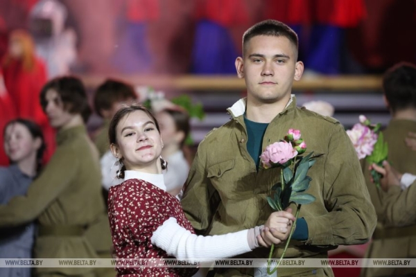 Генеральная репетиция военного парада к 80-летию Победы прошла у стелы "Минск - город-герой"