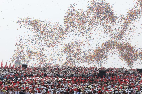 Лукашенко присутствовал на военном параде в Пекине 