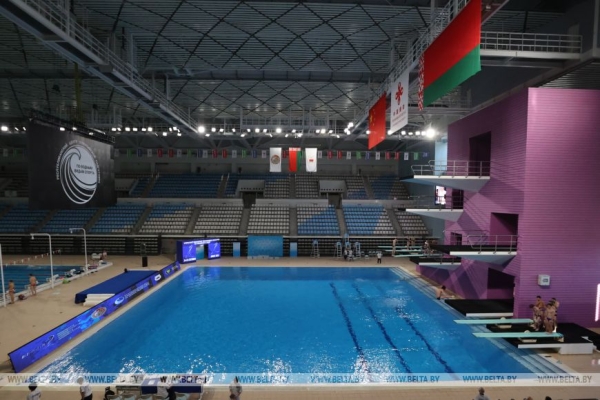 Чемпионат Беларуси по прыжкам в воду проходит в Минске