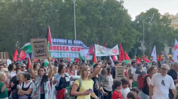 В Испании тысячи человек вышли на митинги в поддержку Палестины В Испании тысячи человек вышли на митинги в поддержку Палестины