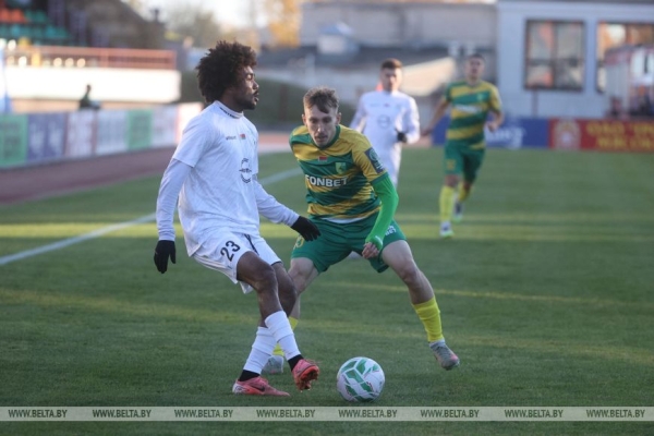 "МЛ Витебск" прервал серию поражений в чемпионате Беларуси по футболу