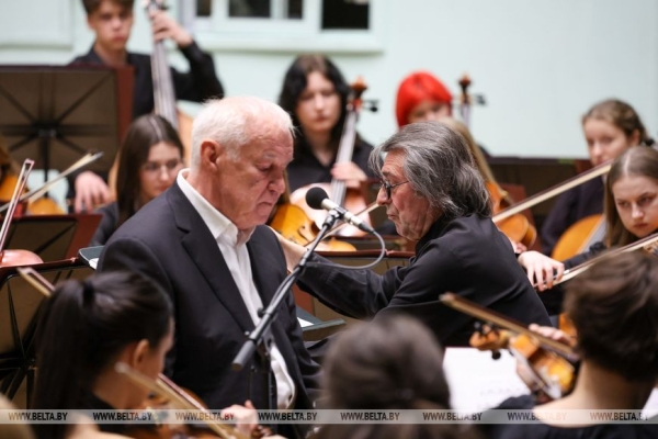 Белорусско-российский молодежный оркестр под управлением Юрия Башмета с успехом выступил в Минске