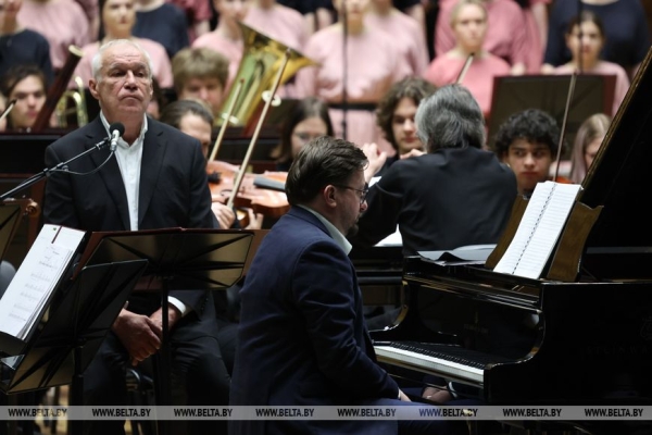 Белорусско-российский молодежный оркестр под управлением Юрия Башмета с успехом выступил в Минске