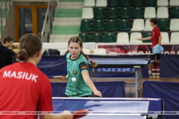 Соревнования по настольному теннису проходят в Могилеве